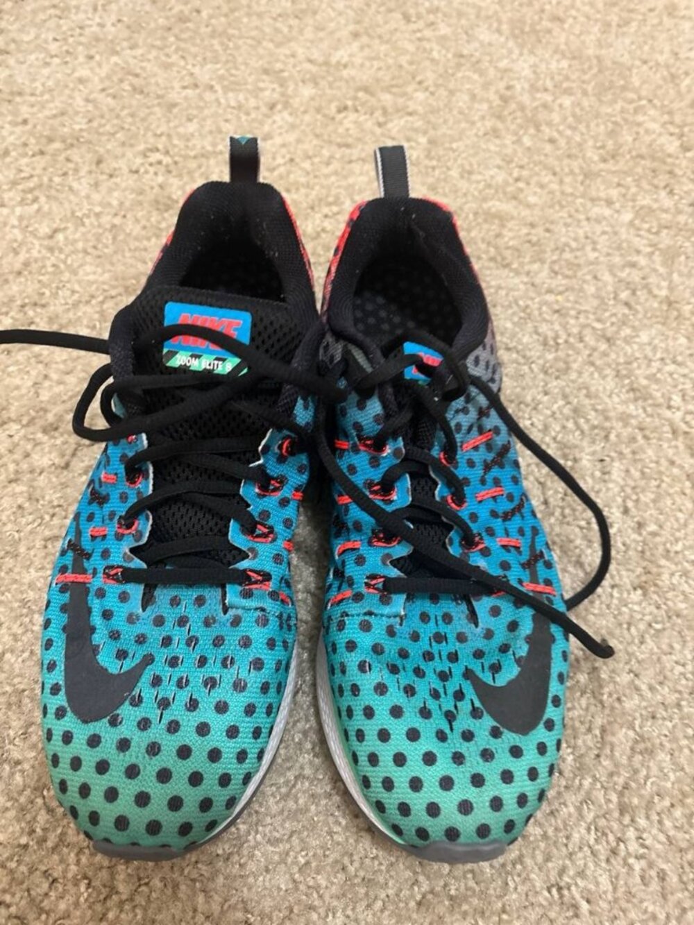 Nike Air Zoom Elite 8 806537-001 Men's US 8.5 EU 42 Teal Used Running